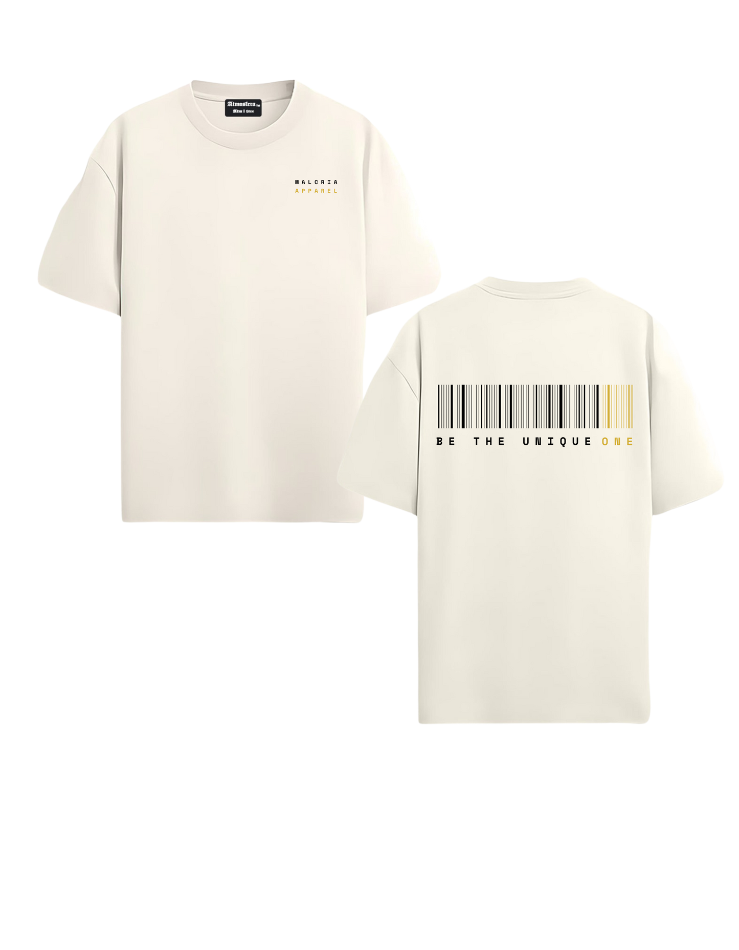 Camiseta Arena Oversized Talla Plus "Be The Unique One"
