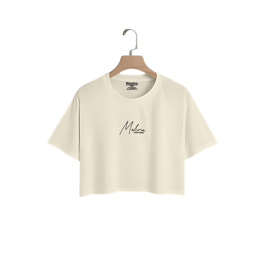 MALCRIA VOL.1 Offwhite Crop Top