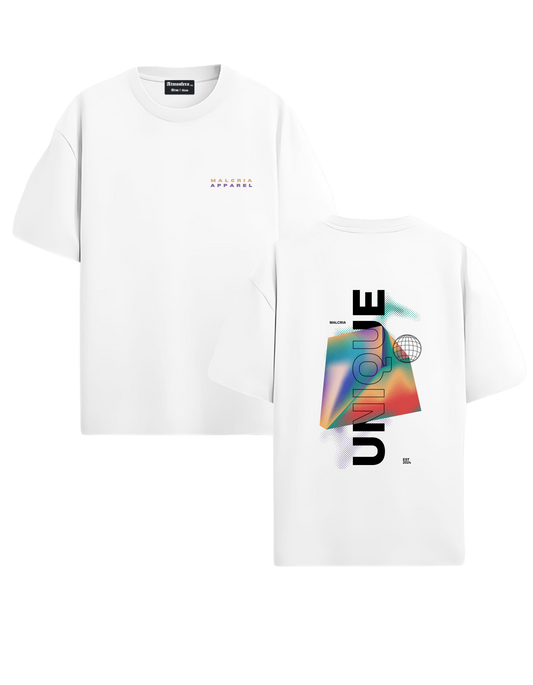 Camiseta Blanca Oversized "Unique"