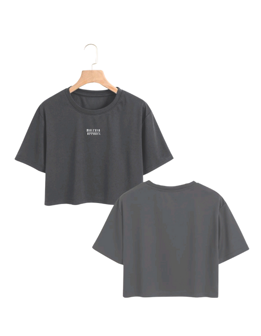 Summer 2025 Edition Grey Crop Top