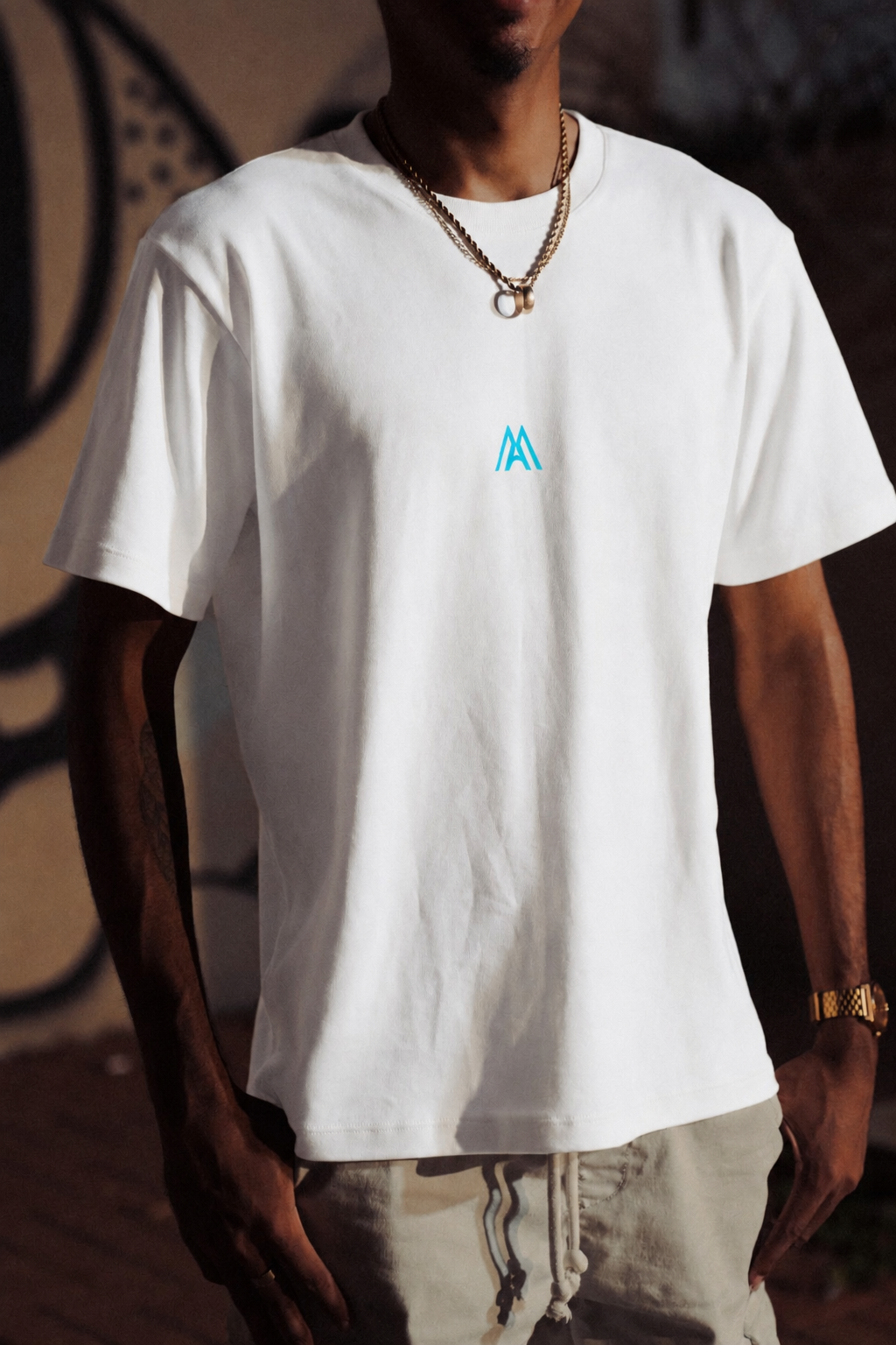 Malcria Vol.2 Aqua White Oversized T-Shirt