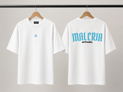 Malcria Vol.2 Aqua White Oversized T-Shirt
